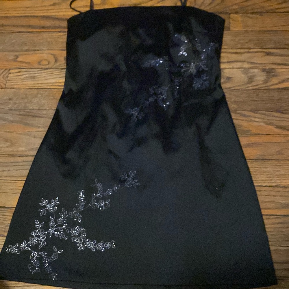 Y2K black dress